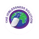 Logo featuring a globe with a computer mouse for jobless support.